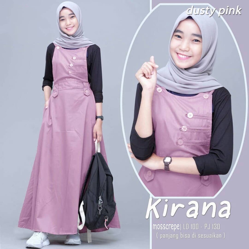 Overall kirana terbaru / overall kancing / overall remaja / pakaian wanita terbaru