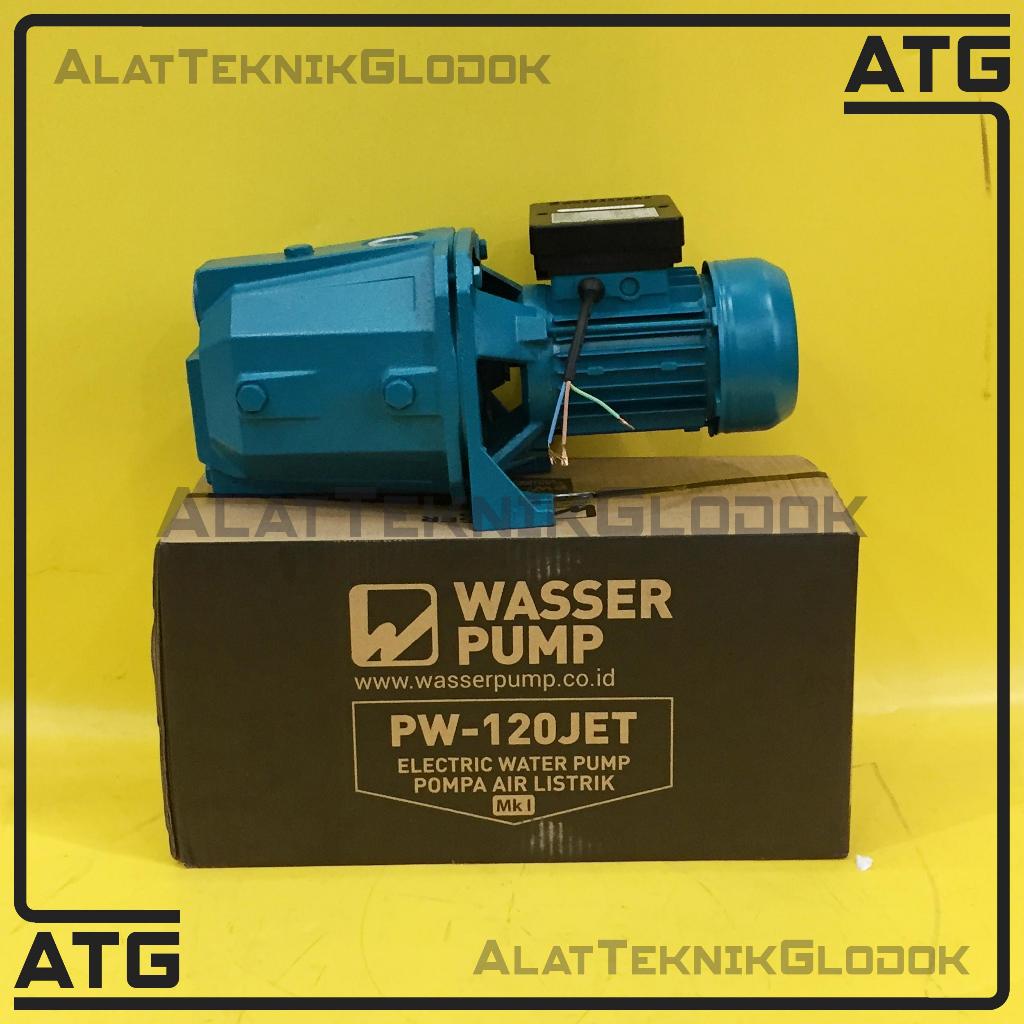 Pompa Air Listrik Semi-Jet Pump Merk WASSER PUMP tipe PW-120JET / 1"