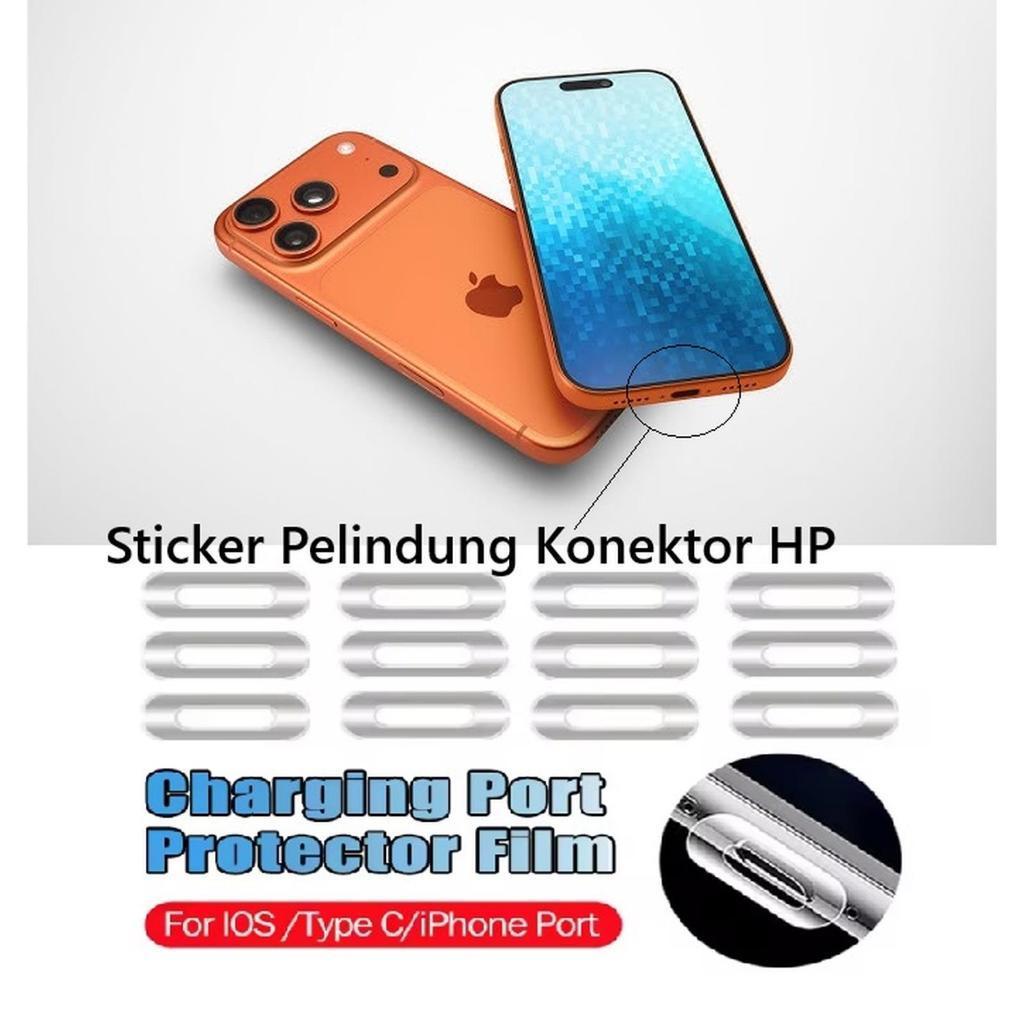 [ Hansvano ]  Sticker Pelindung Konektor HP Xiaomi REDMI 15 15C 14C 13 13X 13C 12 12C 10 10A 10C 9 9