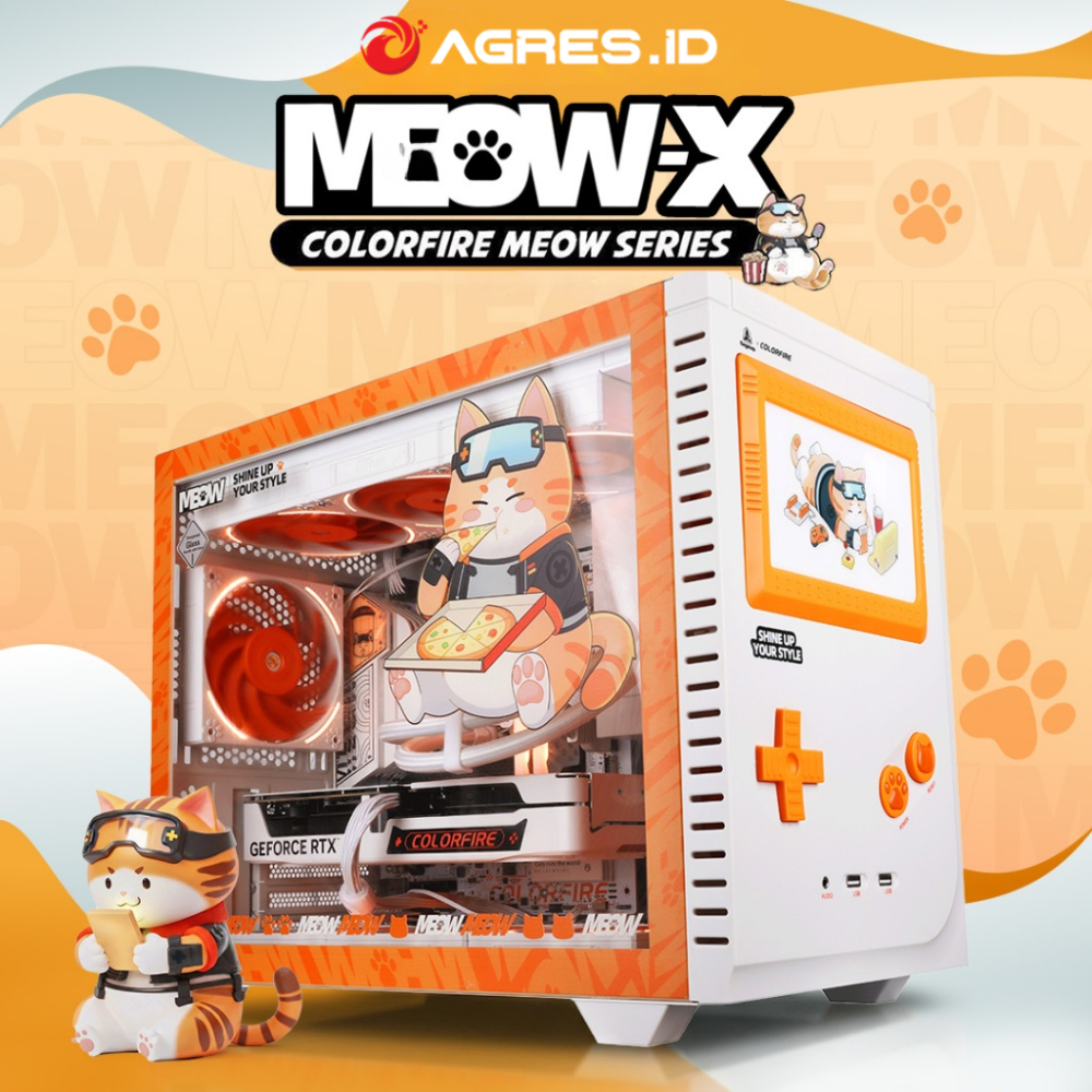 COLORFIRE MEOW X PC INTEL I5 13400F RTX 5060 8GB - RAM 32GB 1TBGB - RAKITAN GAMING PC THEME EDITION