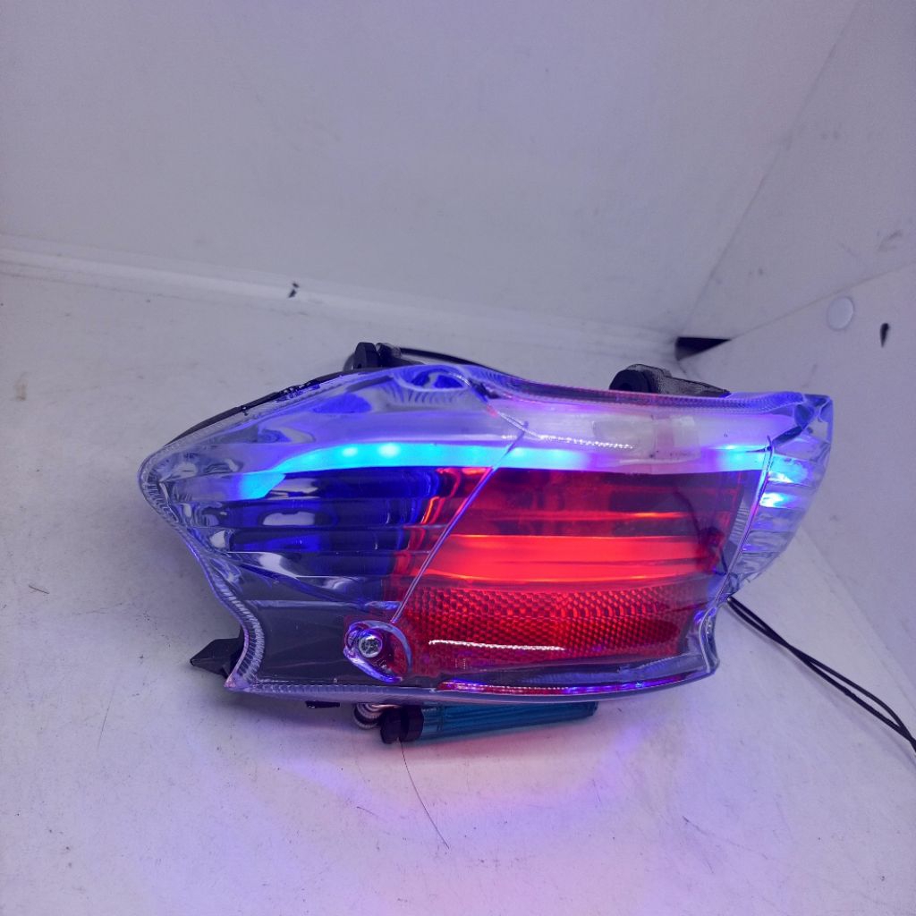 CUSTOM LAMPU STOP MIO SMILE PLUS ALIS RUNING