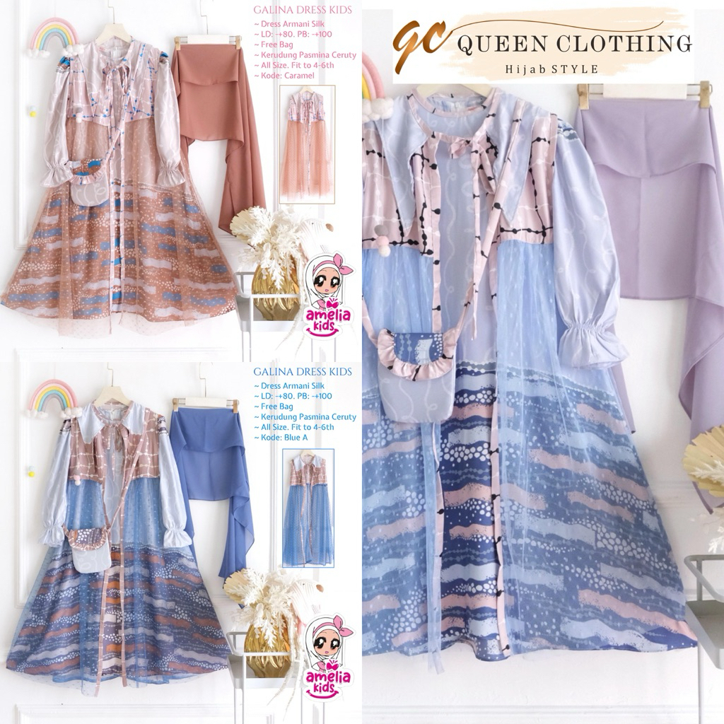 GALINA DRESS KIDS BY ORIGINAL AMELIA KIDS