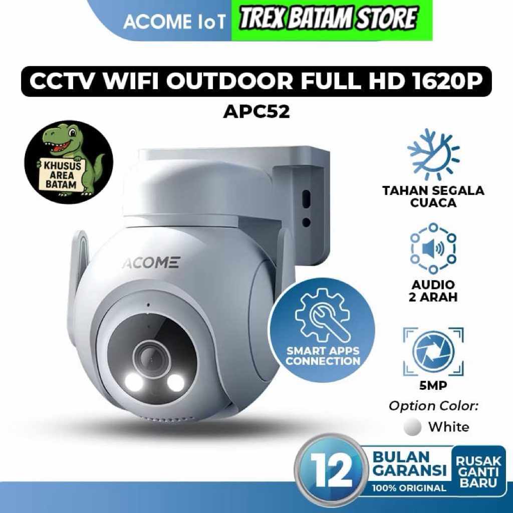 ACOME CCTV WIFI OUTDOOR FULL HD 1620P APC52 GARANSI - BATAM