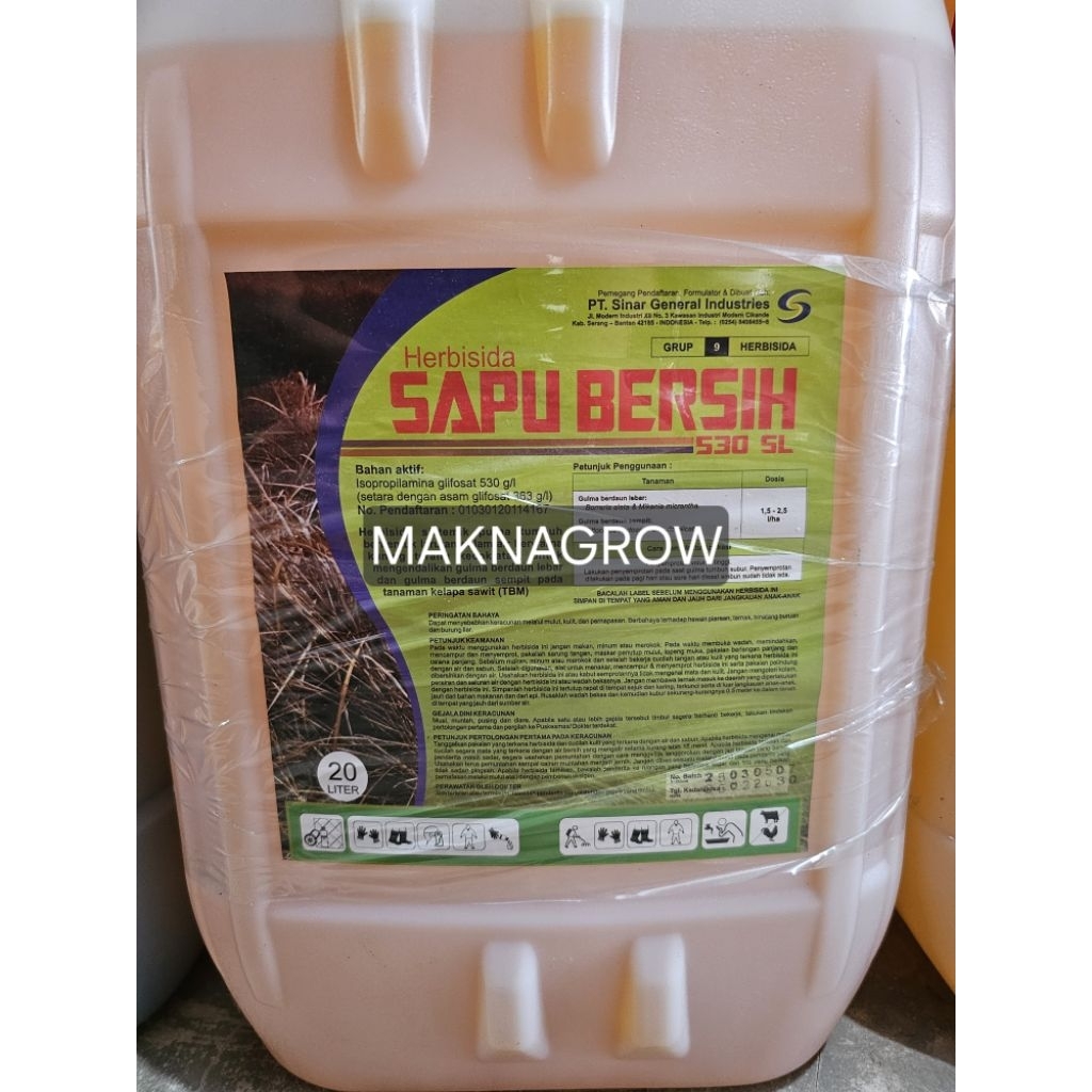 Herbisida SAPU BERSIH 530 SL Racun rumput 20 liter