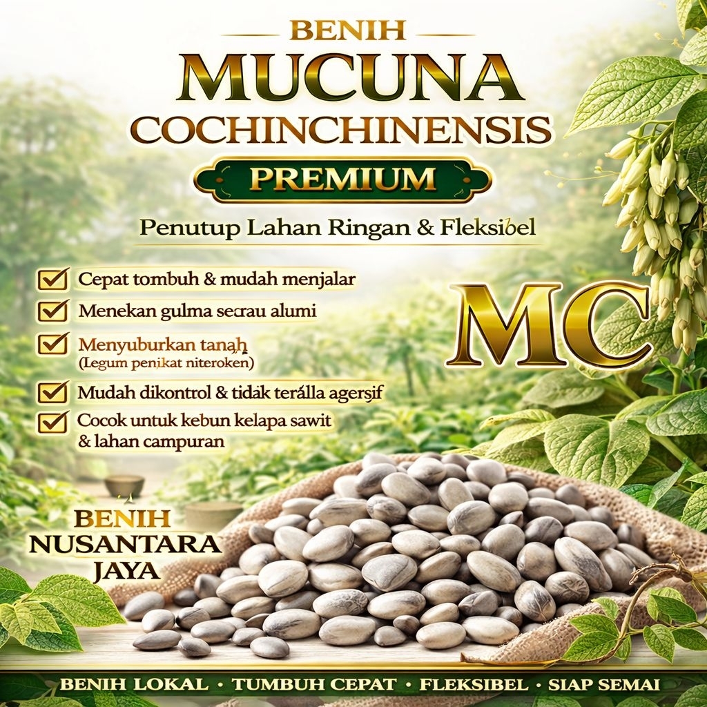 Legume Cover Crops - LCC - Mucuna conchinchinensis - MC - 1 Kg
