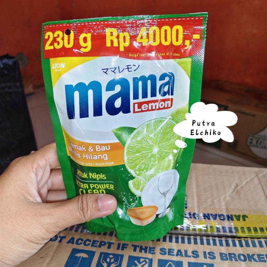 Sabun Cuci Piring Mama Lemon Kemasan 4000 1 Dus 230ml
