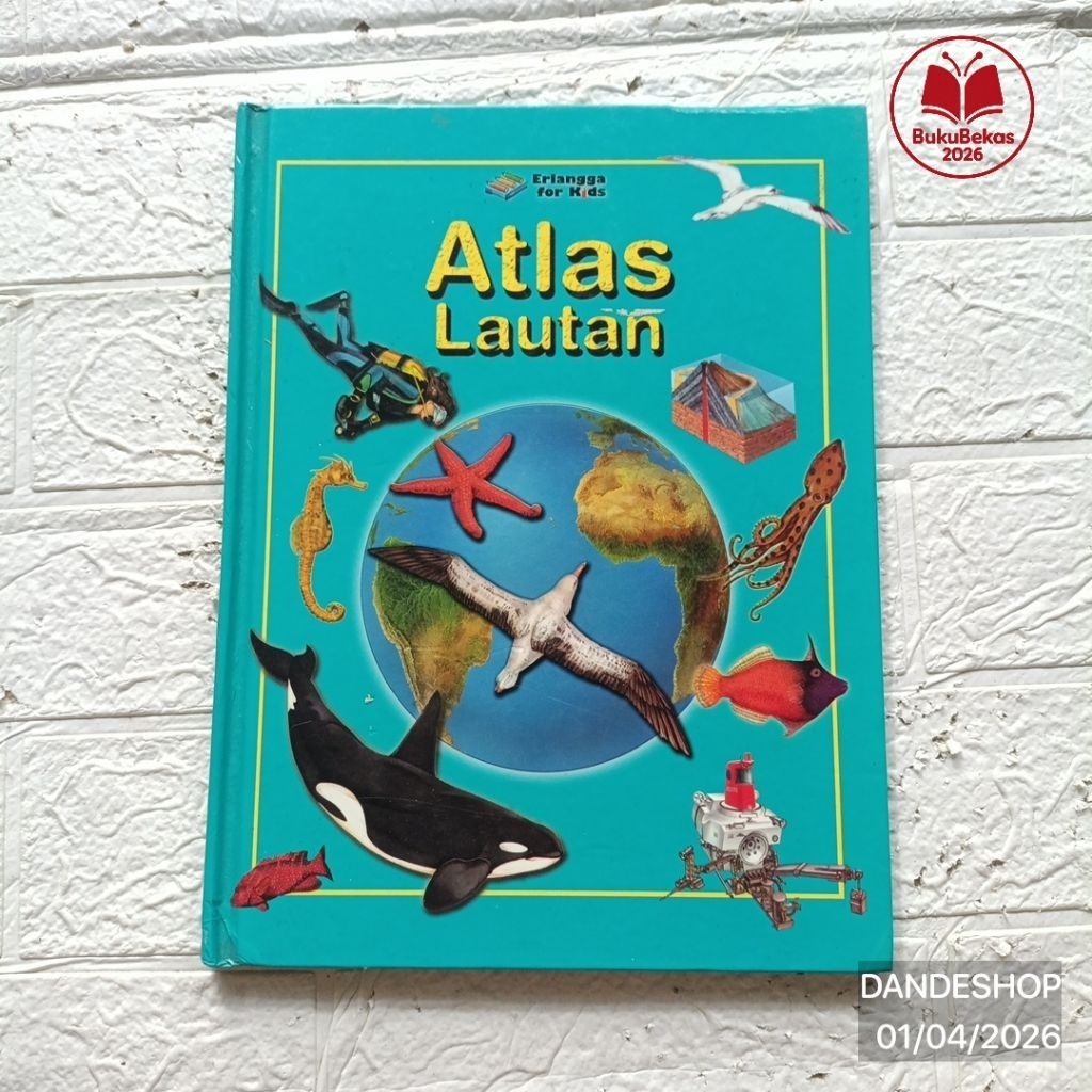 (hardcover) ATLAS Lautan - Buku Pengetahuan Anak Bekas Erlangga