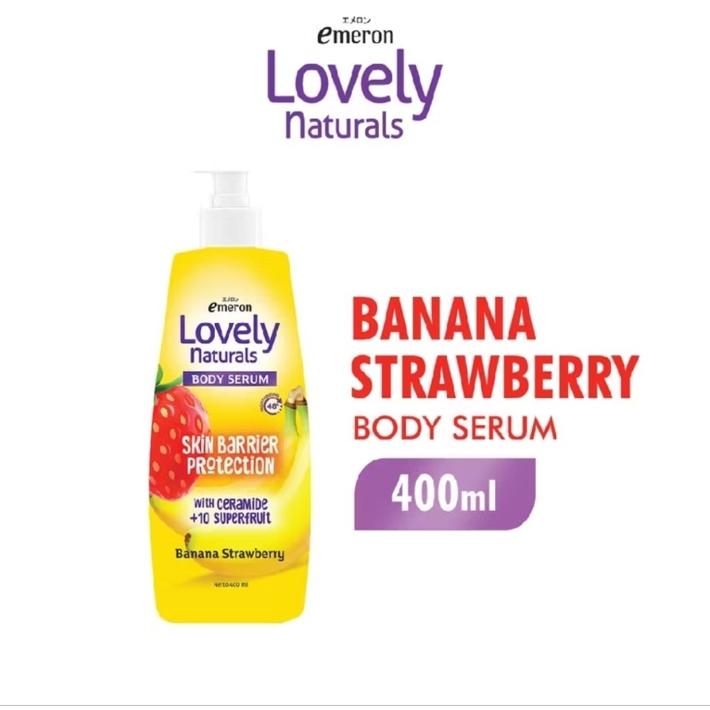 (MGCI) Emeron Lovely Naturals HB Lotion Banana Strawberry 400ml
