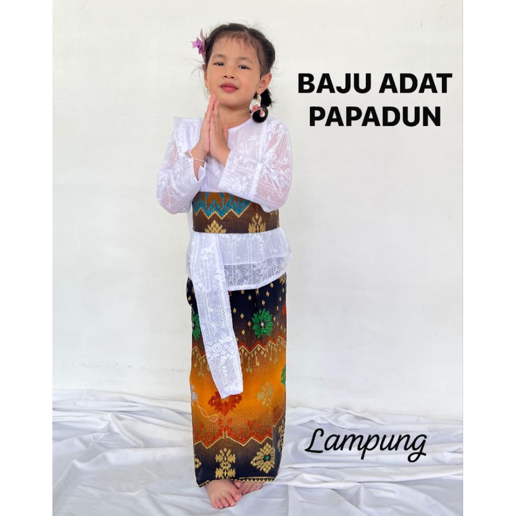 MIGU BAJU ADAT PAPADUN KEBAYA ADAT LAMPUNG LENGKAP HIASANNYA