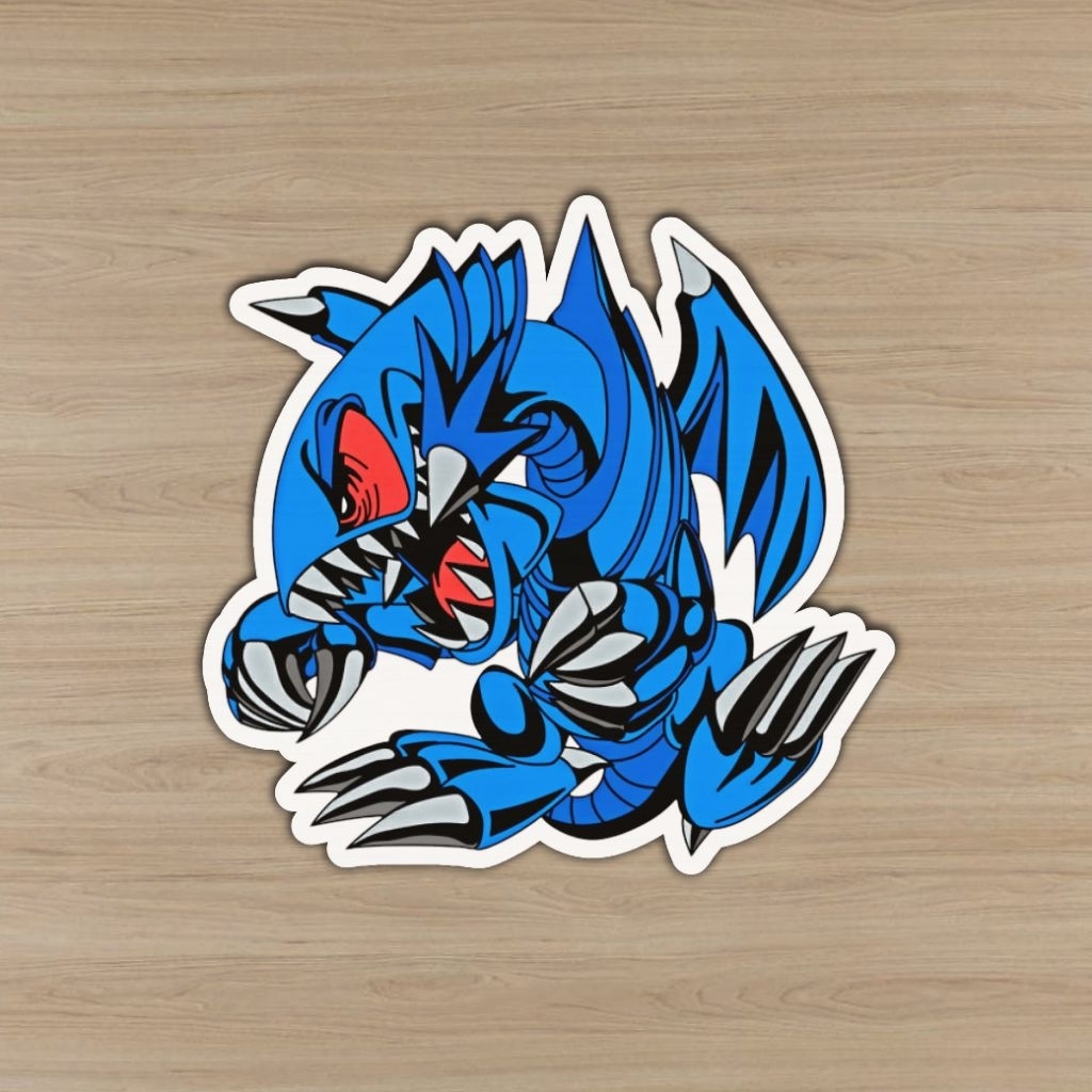 Sticker Blue Eyes White Dragon Yugioh