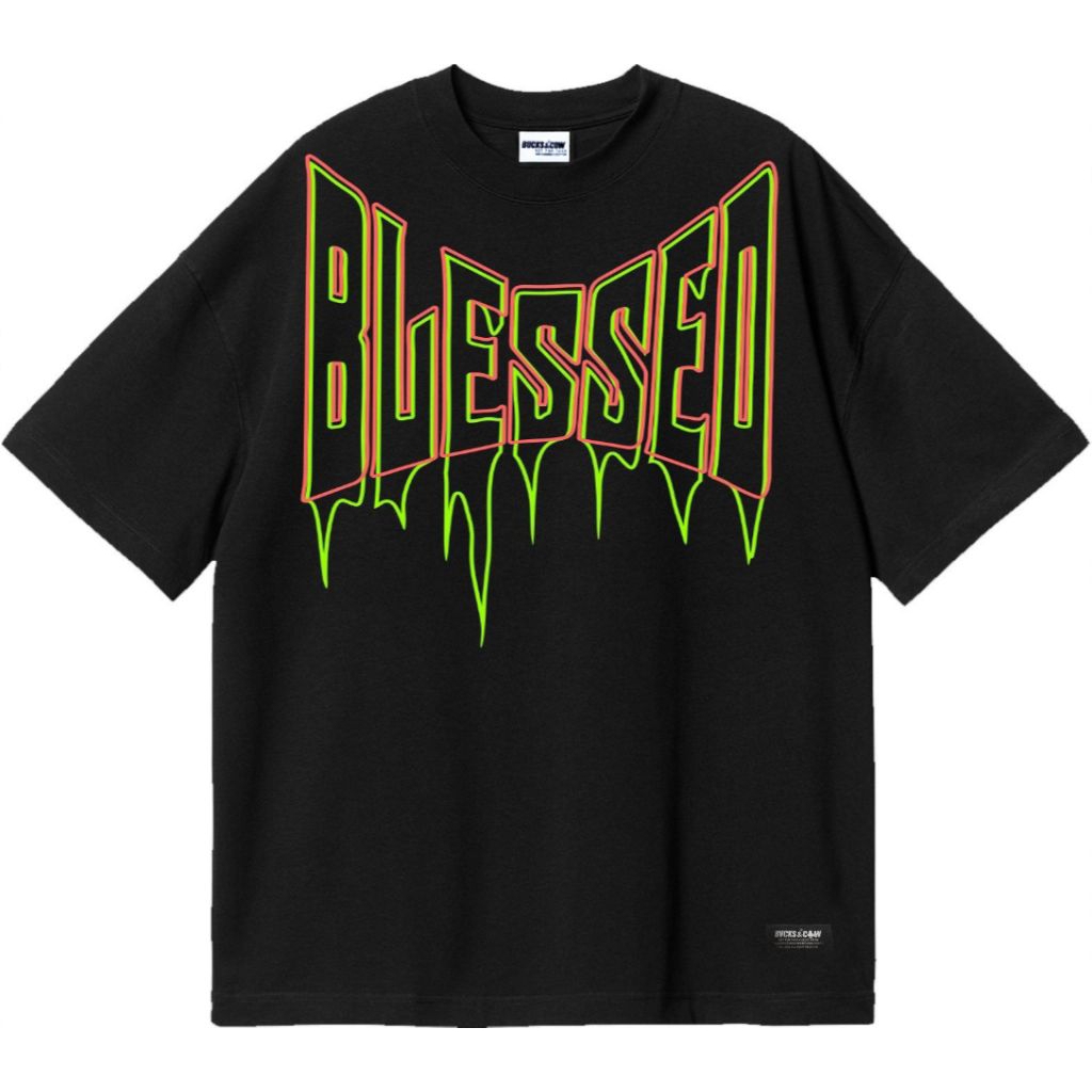 T-SHIRT BUCKSANDCOW OVERSIZE - BLESSED / KAOS BUCKS & COW