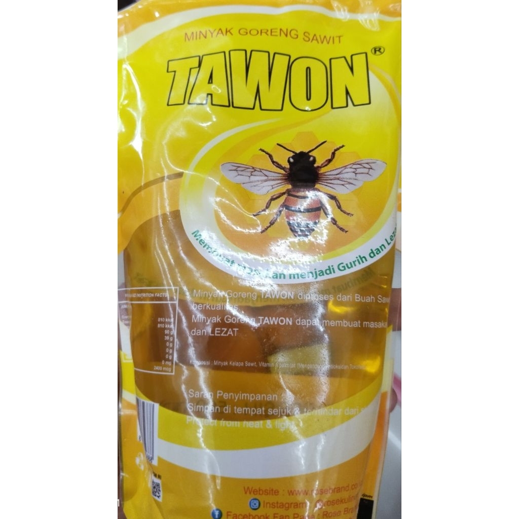 minyak goreng TAWON 500 ml REFILL berkualitas
