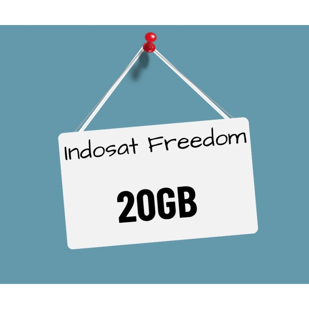 Voucher Paket Data Indosat 20GB / Kuota Internet Indosat