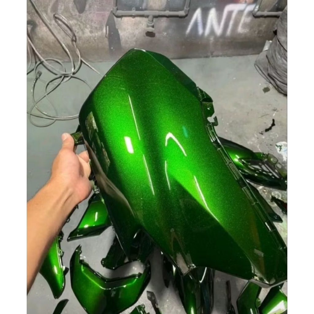 CAT PU WARNA CANDY GREEN