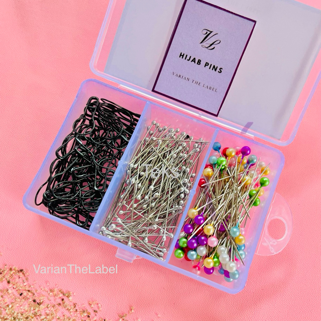 Jarum Pentul Peniti hijab Premium | Travel Kit Box 3 in 1