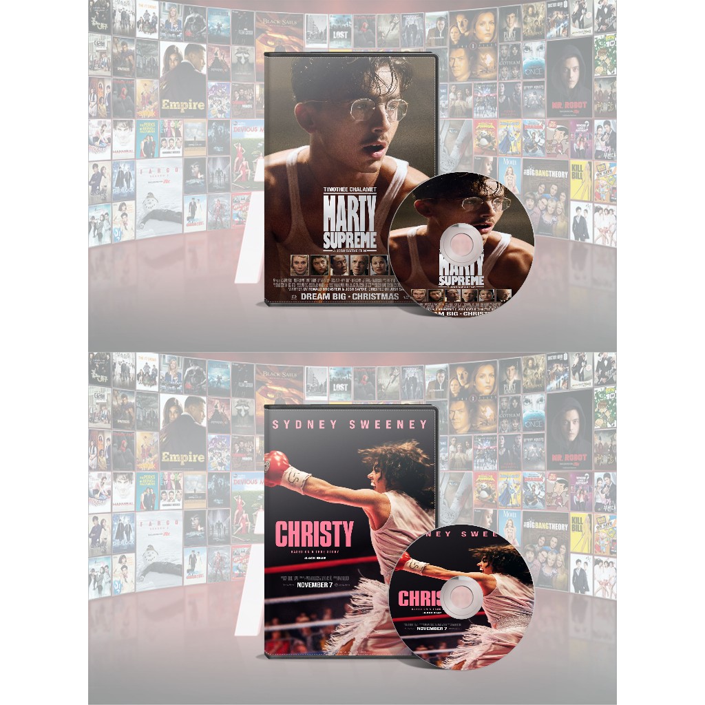 DVD Marty Supreme (2025) + DVD Christy (2025)