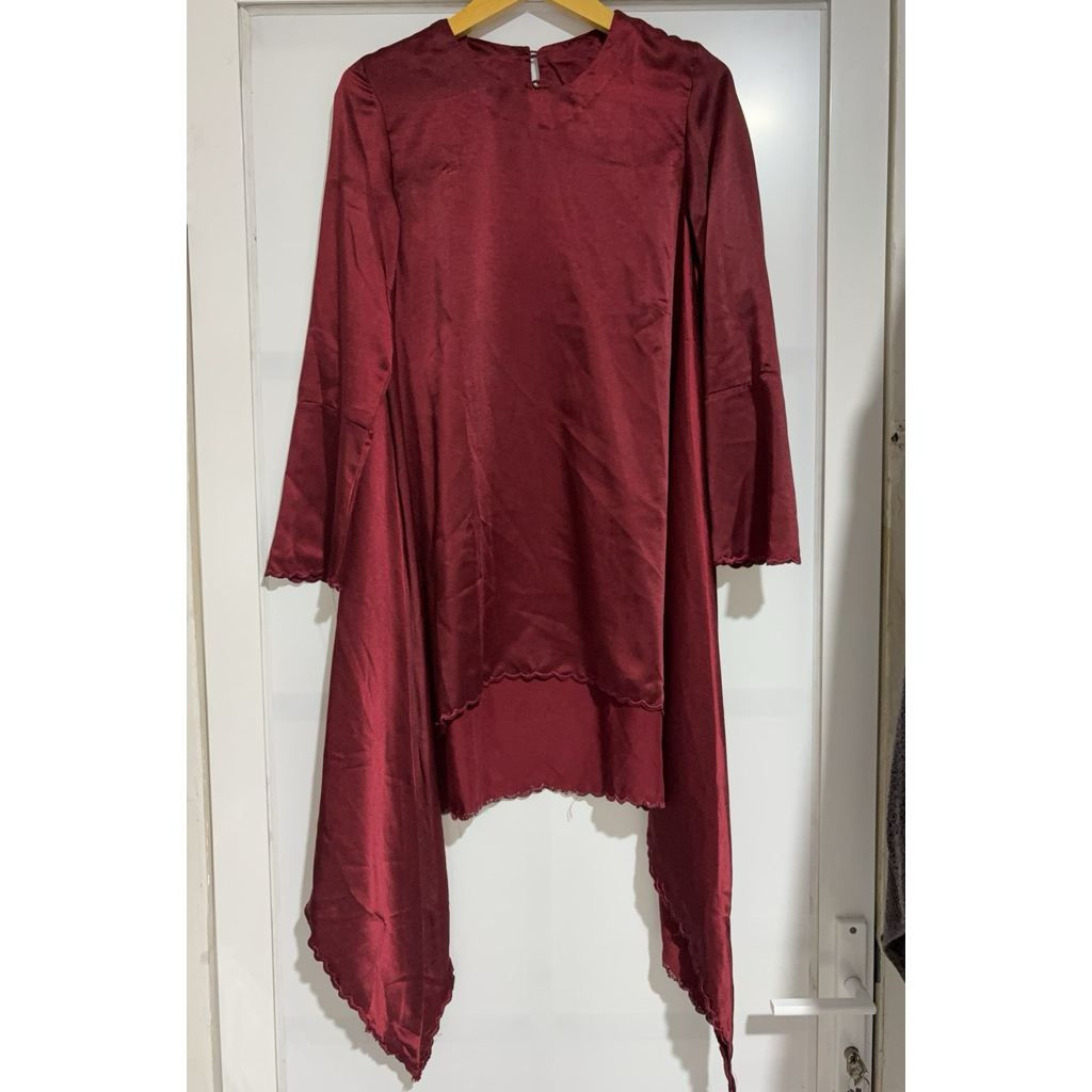 tunik silk kondangan kurung bordir