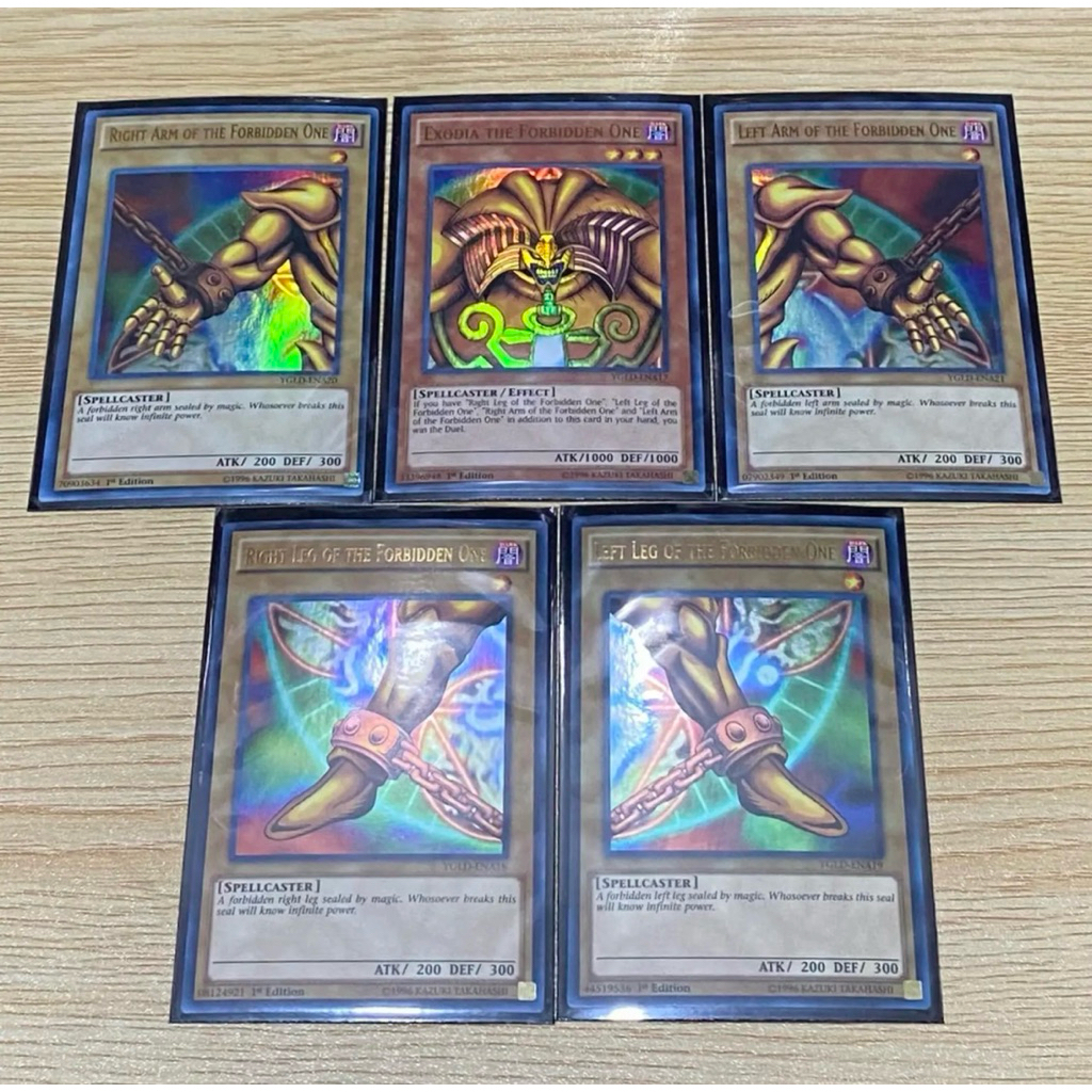 exodia set YGLD ultra rare yugioh exodia complete set