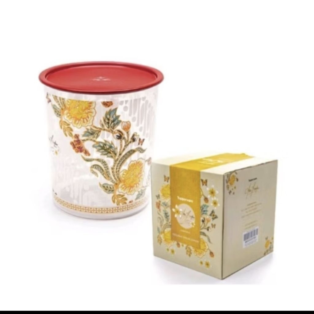 Tupperware anne avantie canister 5l toples motif