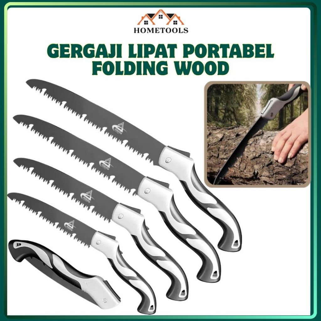Gergaji kayu, Gergaji lipat kompak, tipe anti karat 30cm, Mata gergaji lipat anti karat 30cm, gergaj