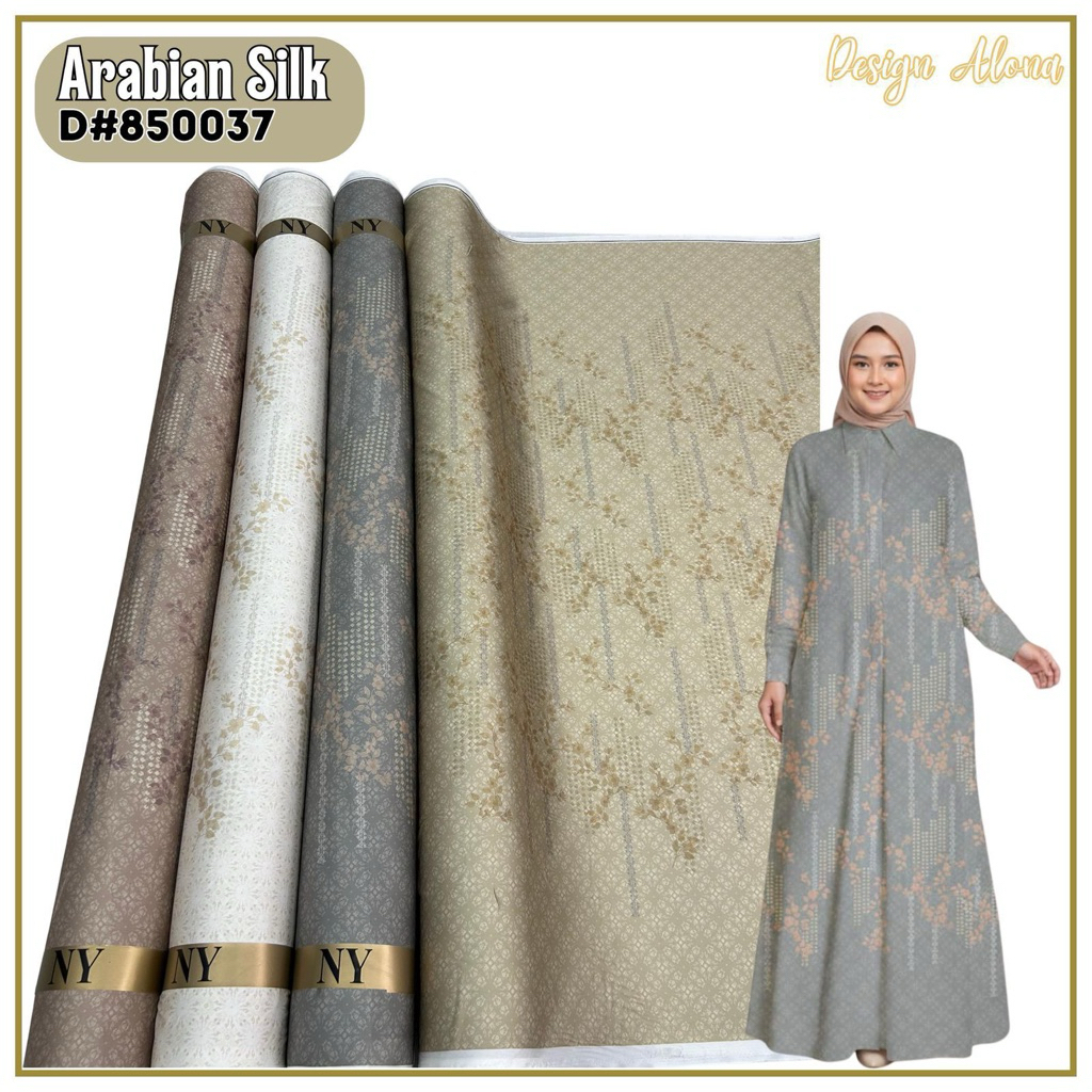 kain arm silk motif etnik ombre warna ||motif MEZIRA ||motif ETNIK GARIS COUPLE|| kain silk licin ||