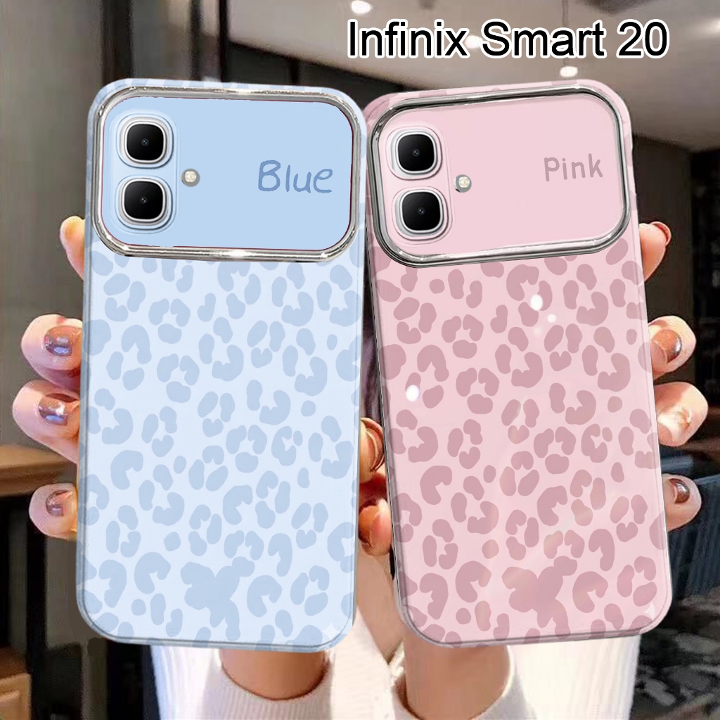 Case Hp Infinix Smart 20 Note Edge Terbaru Smart 8 Smart 9 Hot 40i GT 30 Pro Leopard Biru Pink NC 17