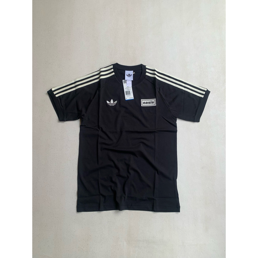 Adidas x Oasis Tour 3 Stripes T-shirt Black