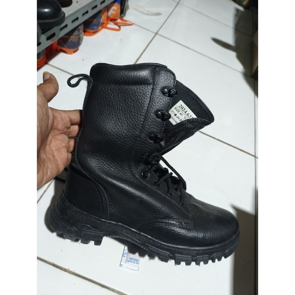 original. Sepatu PDL kulit Jeruk