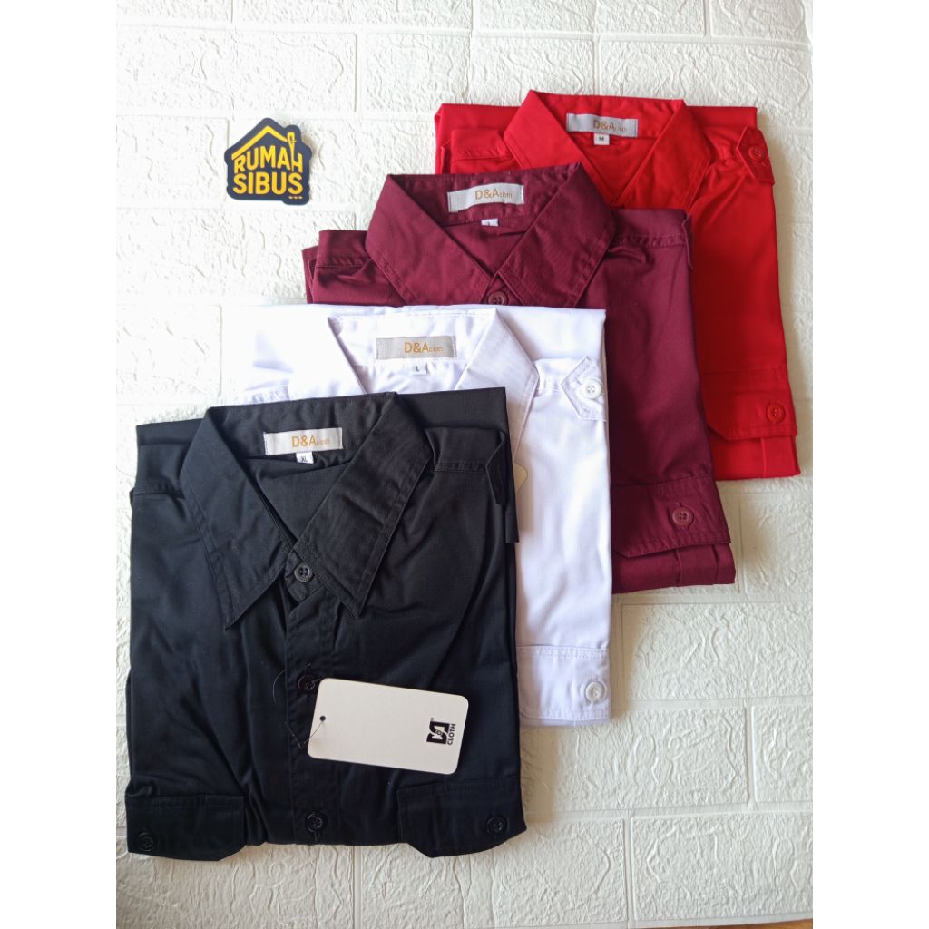 Kemeja Polos Dewasa American Drill