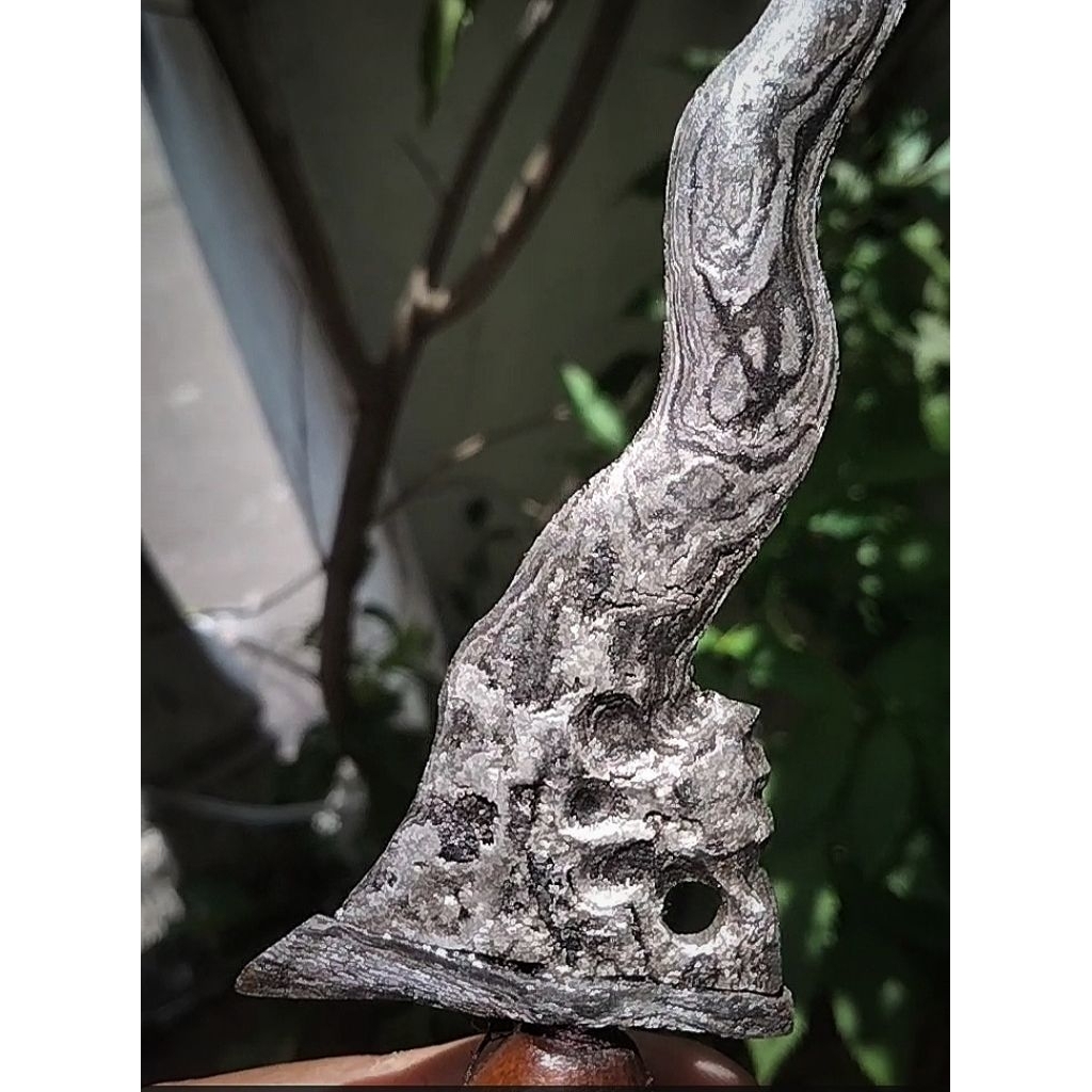 keris sepuh sejengkal nogo sri naga kikik luk 7 pitu lungan kebak pamor est madiun tersedia keris se