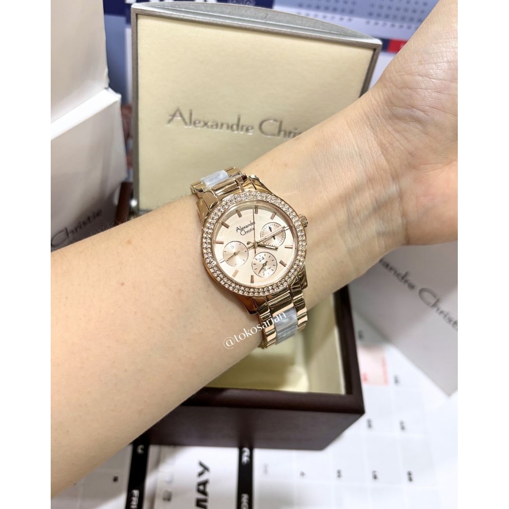 Alexandre Christie AC 2932 BF Original Bergaransi Jam Tangan Wanita Mewah