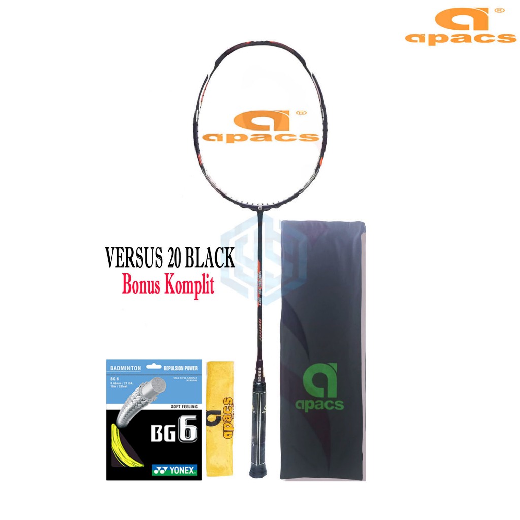 Raket Badminton Apacs Versus 20 Bonus Komplit Apacs Versus 20