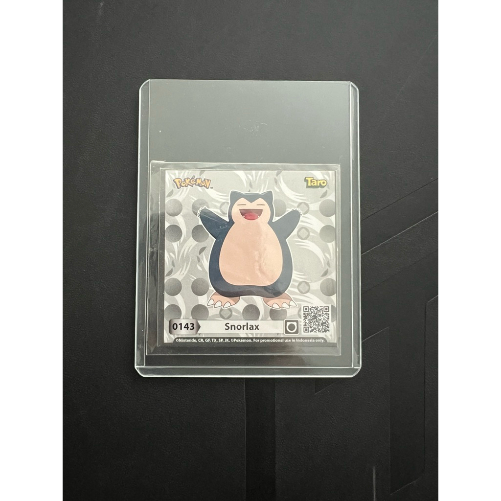 Sticker Pokemon Snorlax Promo Taro Indonesia exclusive
