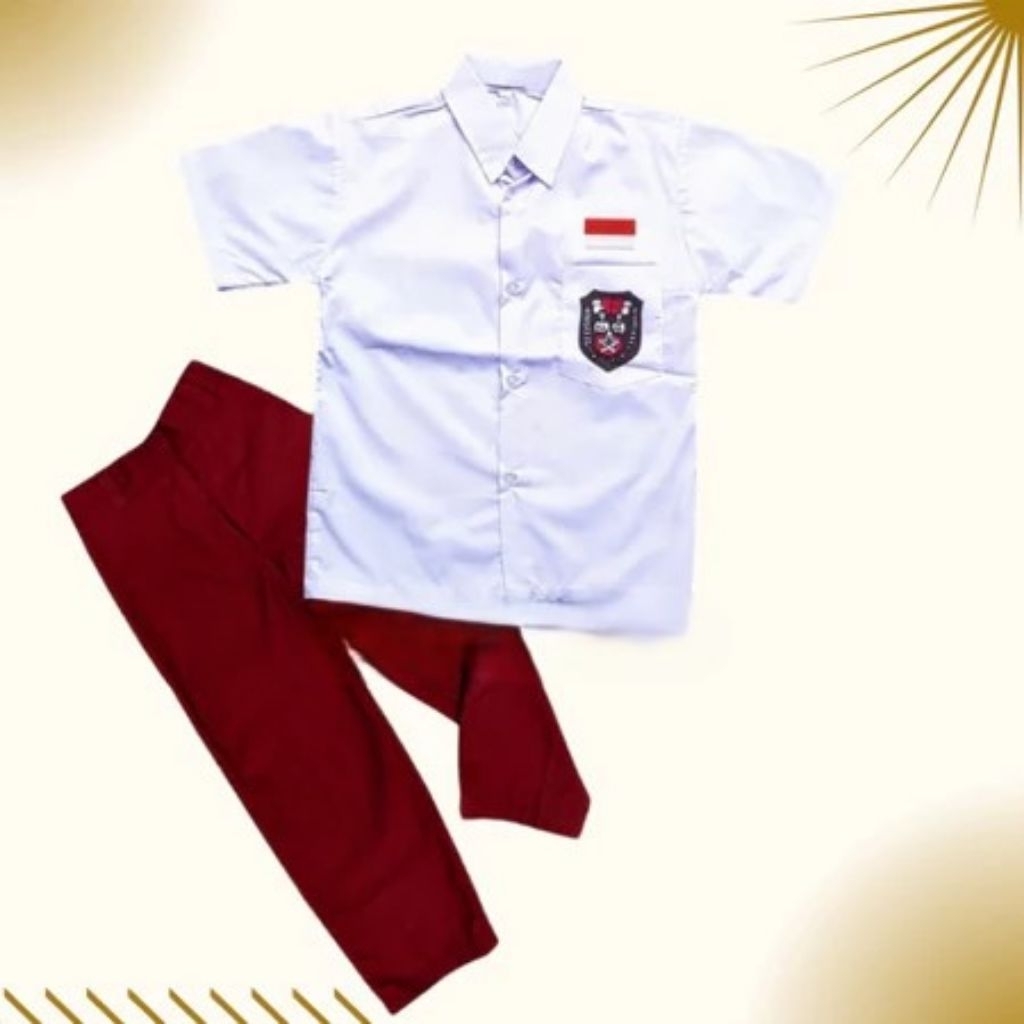 Seragam SD laki-laki merah putih