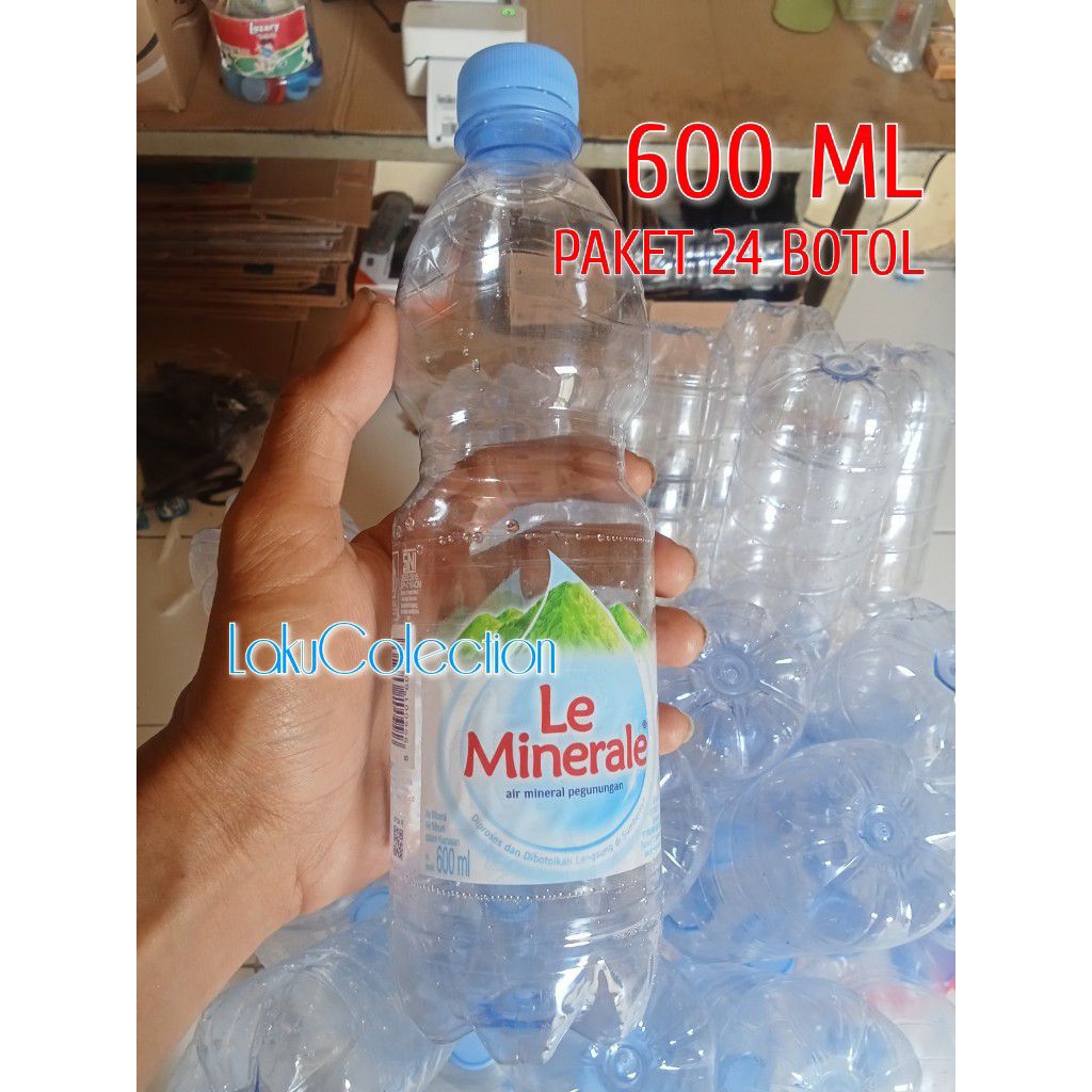 Botol bekas le mineral kosong 600 ml