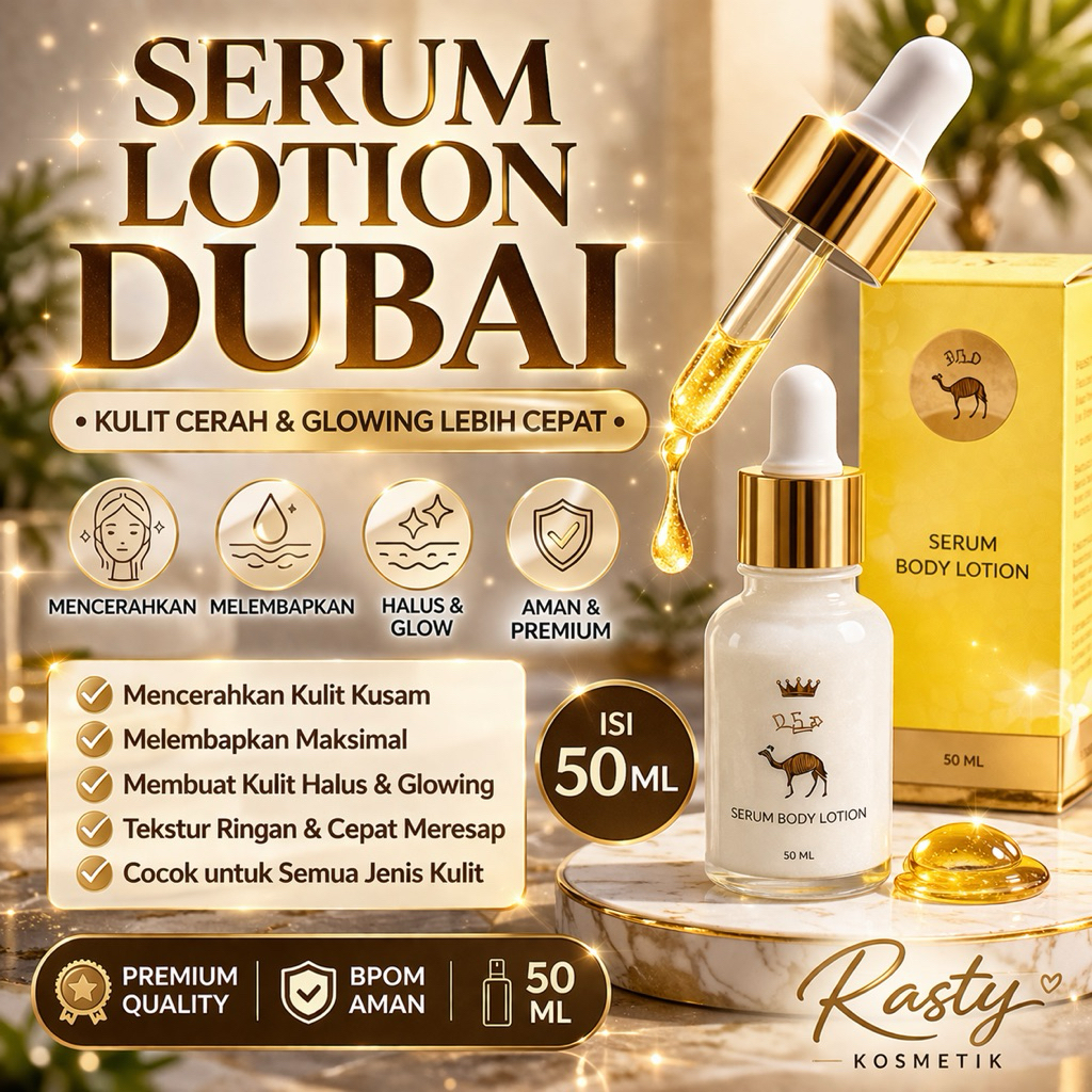 SERUM LOTION DUBAI BPOM ISI 50 ML