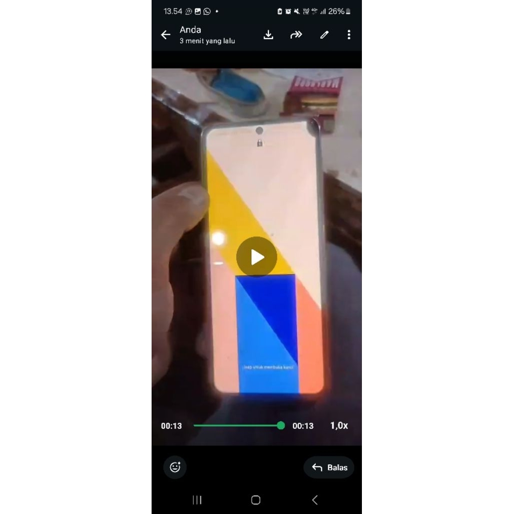 HANYA lcd z flip 4 minus tompel n fleksibel longgar