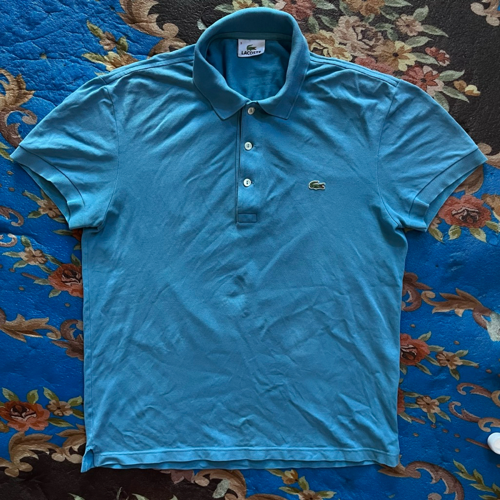 T-shirts polo lacoste baby blue second original