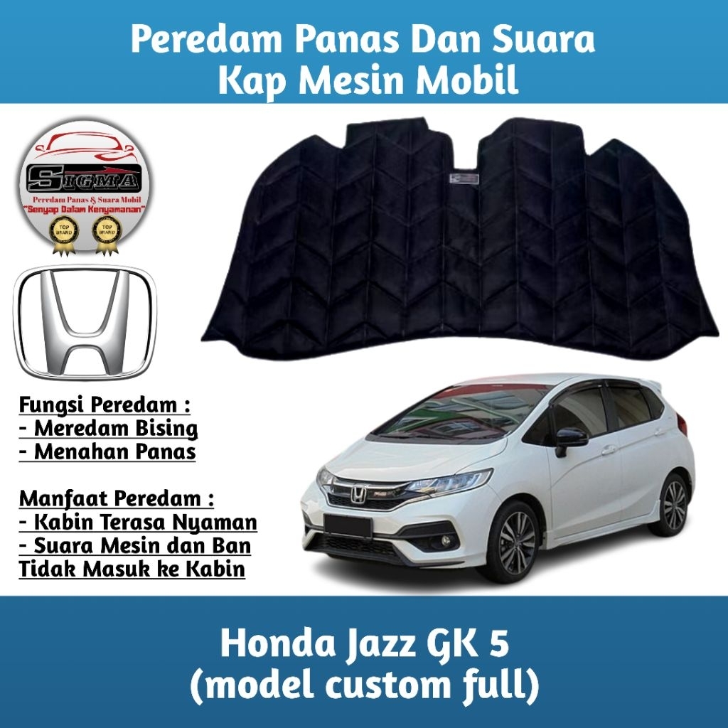 (SIGMA) Peredam Kap Mesin Mobil Honda Jazz GK5