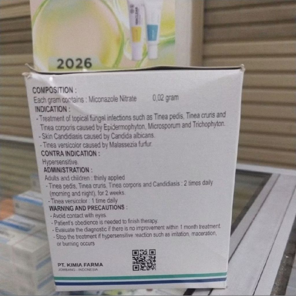 OBAT SALEP KULIT GATAL MICONAZOLE KRIM BOX  ISI 24 TUBE ANTI JAMUR