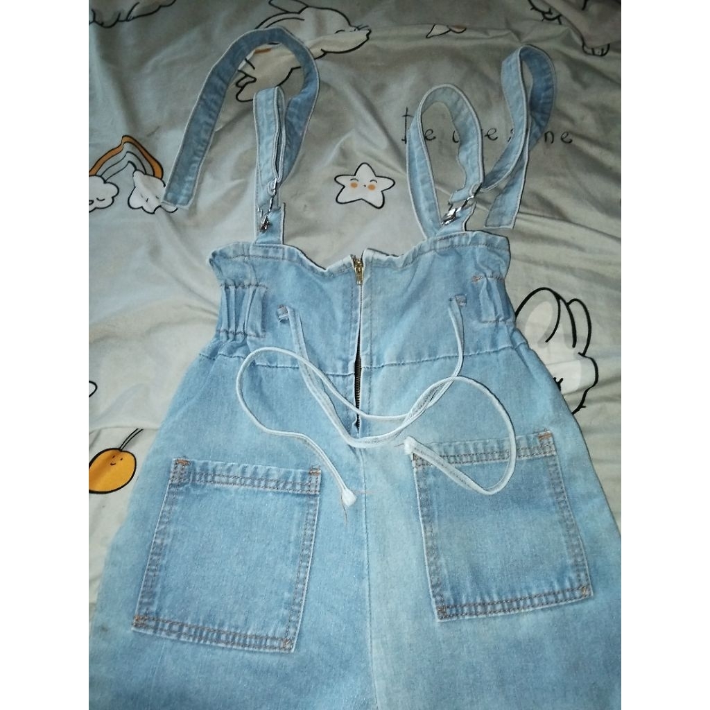 preloved jumpsuit jeans, baju wanita, celana wanita