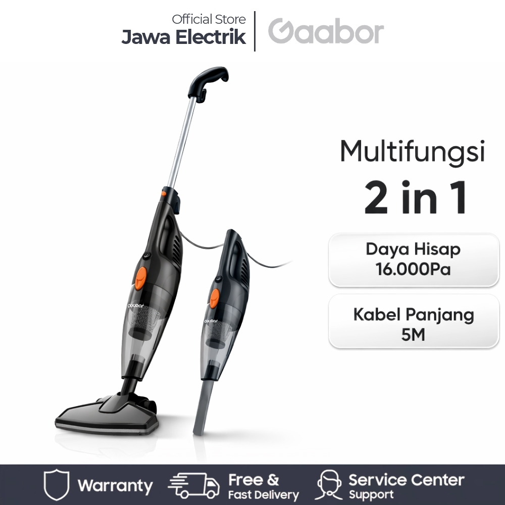 Vacum Cleaner Gaabor Penyedot Debu Multifungsi 2 In1 Low Watt Kapasitas 1.5 Ltr