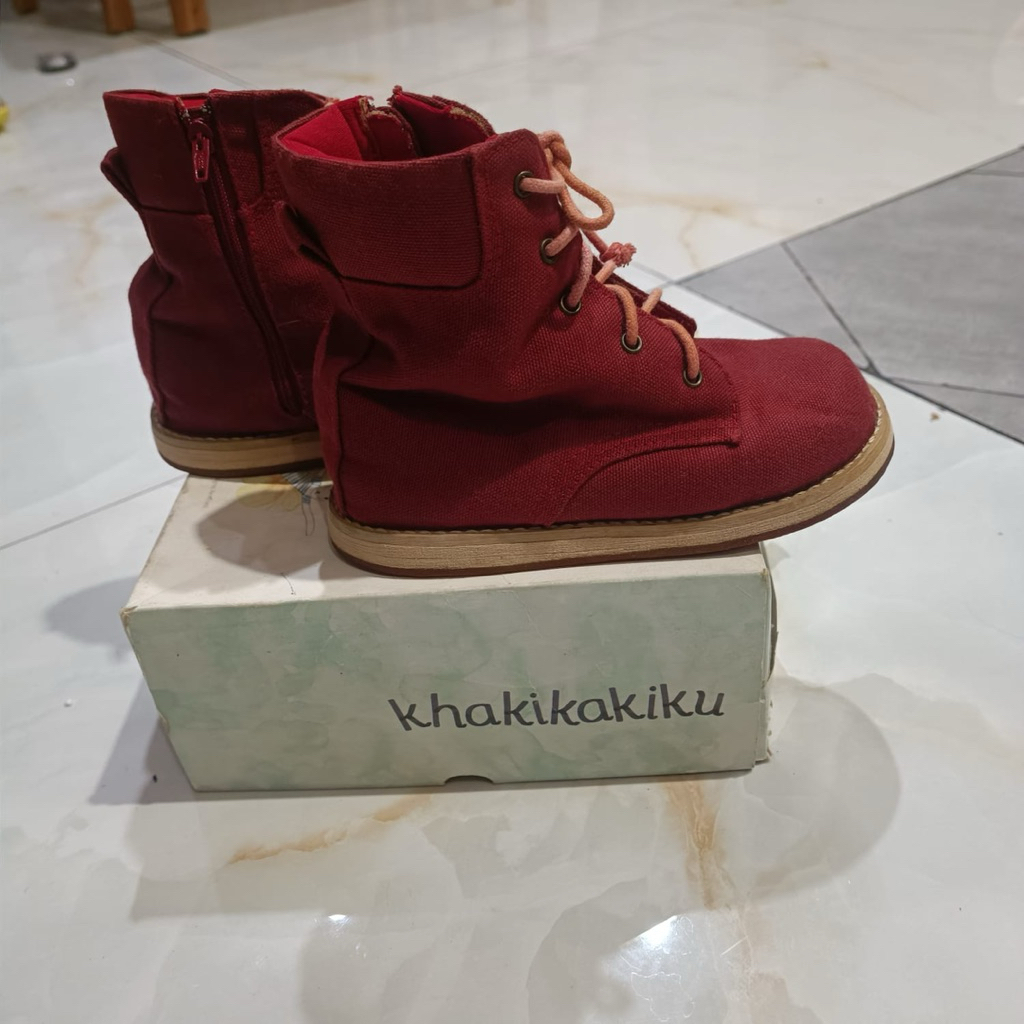 Preloved Boots Khakikakiku