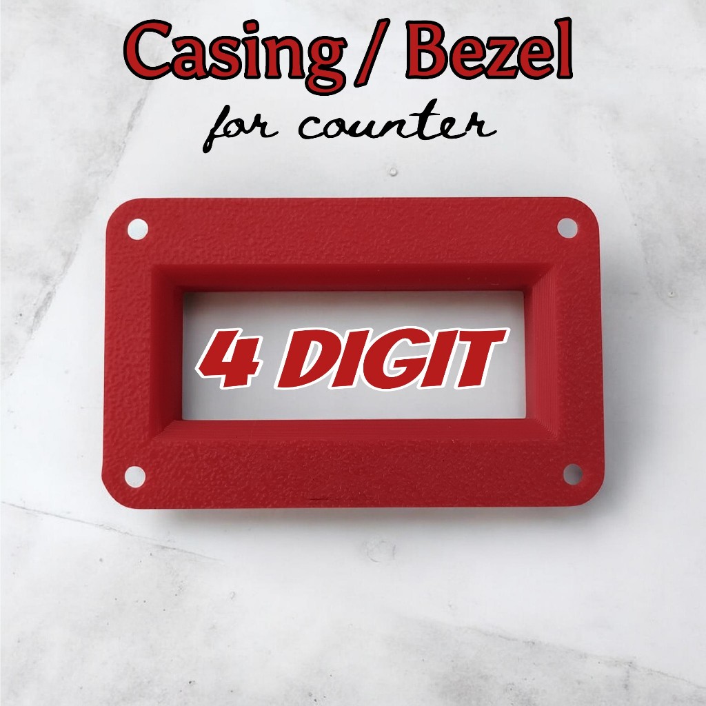 Counter FM Casing / Bezel Merah (x10)