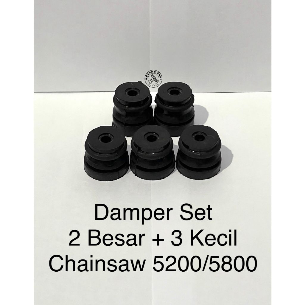 Karet Damper Body Chainsaw Mini 5200/5800 - Anti Getar, Tahan Lama 1 Set Lengkap