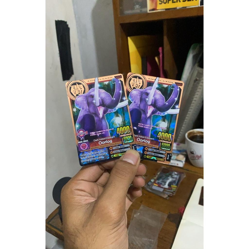 Kartu Animal Kaiser, Oorlog, Animal Card 083, Ver 6 & Evo 1, Ori Namco
