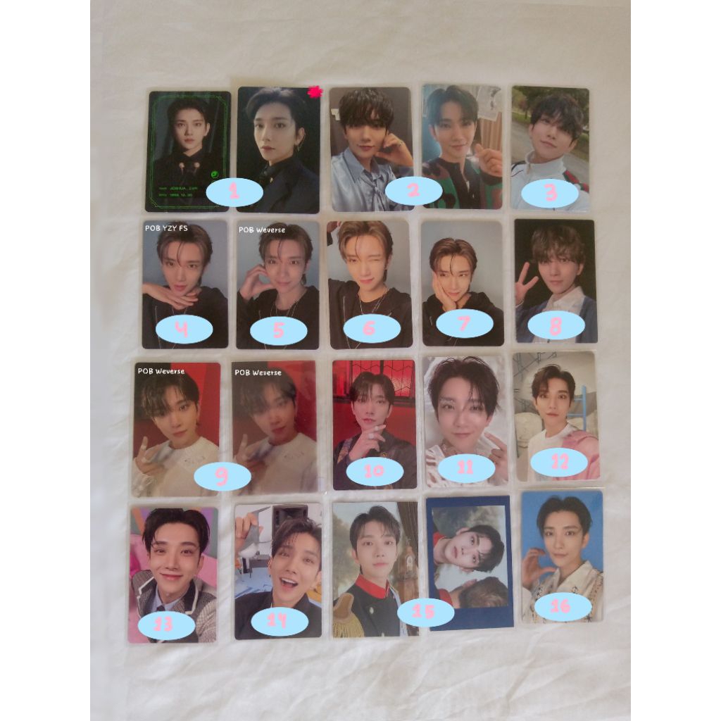 BACA DESKRIPSI | photocard official Joshua seventeen | WTS PC Joshua dongak centil POB paus prince i