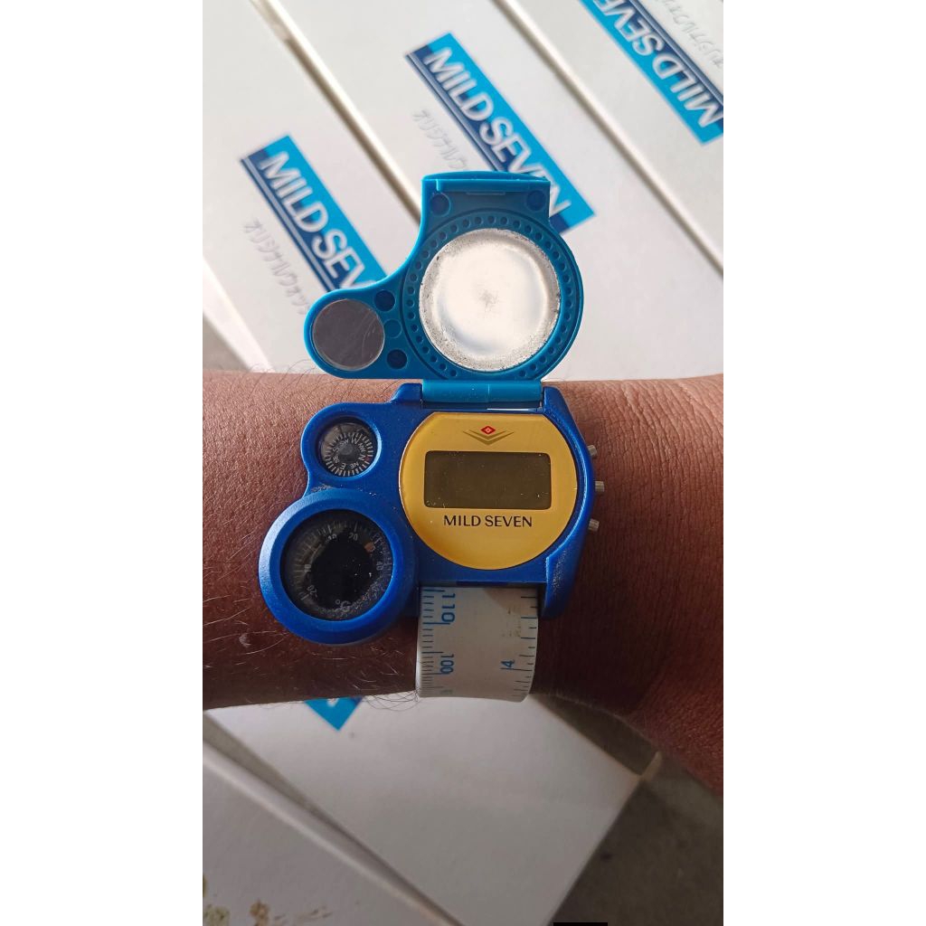 Jam Digital Jadul Vintage Mild Seven Multifuction Watch