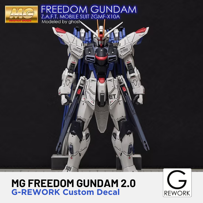 G-Rework MG Freedom Gundam 2.0 Custom Water Decal