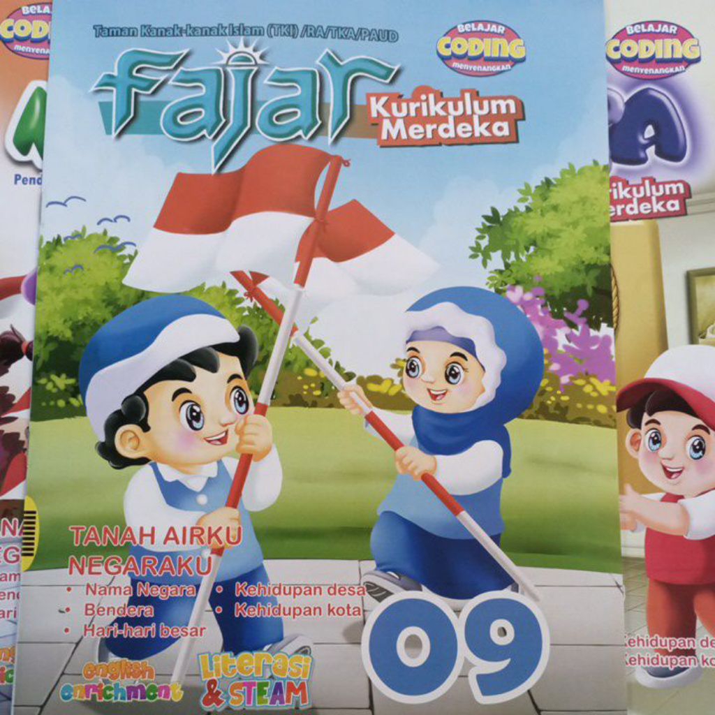 Majalah Fajar 01 s/d 10 (usia 5-6 tahun) untuk TK/PAUD - Kurikulum Merdeka